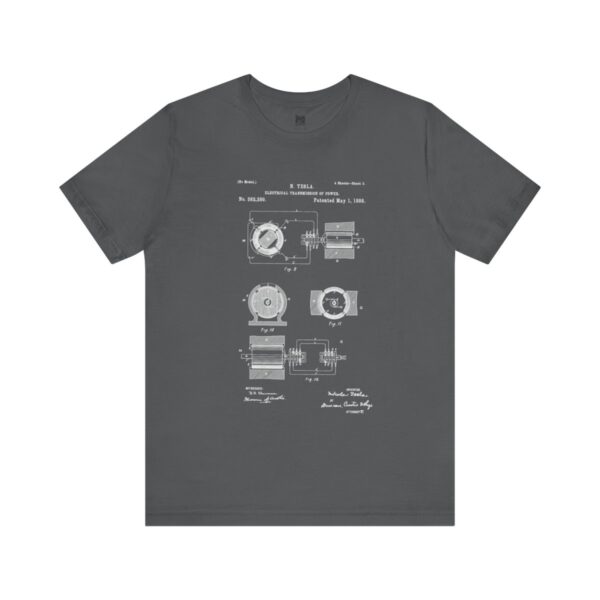 Ingenious Mechanics: Page 2 of Tesla's Polyphase AC Motor Patent Men's T-shirt - Image 12