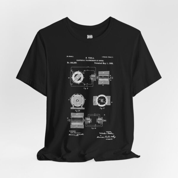 Ingenious Mechanics: Page 2 of Tesla's Polyphase AC Motor Patent Men's T-shirt - Image 4