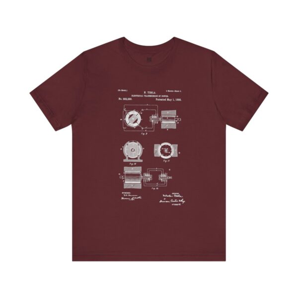 Ingenious Mechanics: Page 2 of Tesla's Polyphase AC Motor Patent Men's T-shirt - Image 13