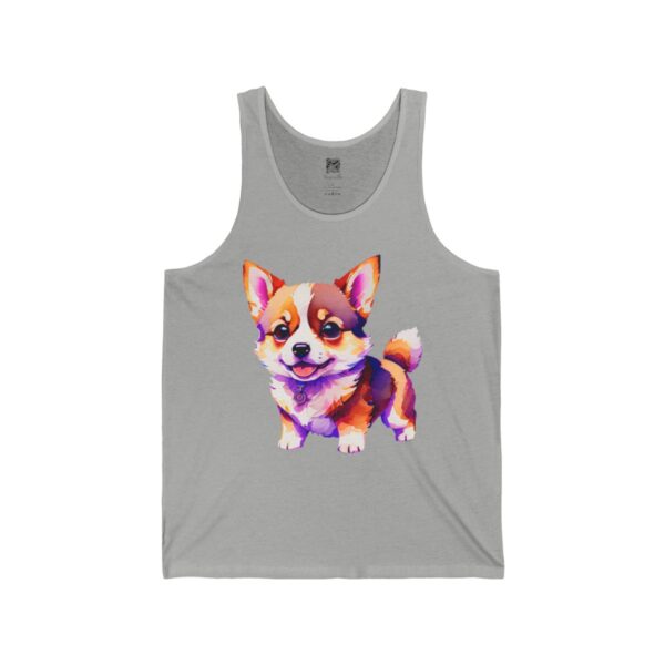 Corgi Majesty: A Regal Celebration of Floppy Ears Men's Tank - Image 2