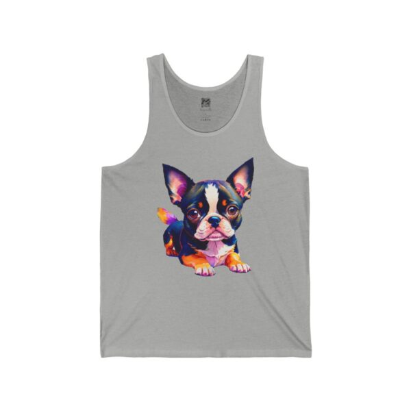 Adorable Boston Terrier Puppy Men's Tank - Image 2