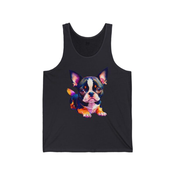 Adorable Boston Terrier Puppy Men's Tank - Image 4