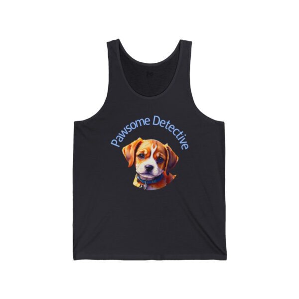 Beagle on The Case: "Pawsome Detective" Unisex Tank - Image 3