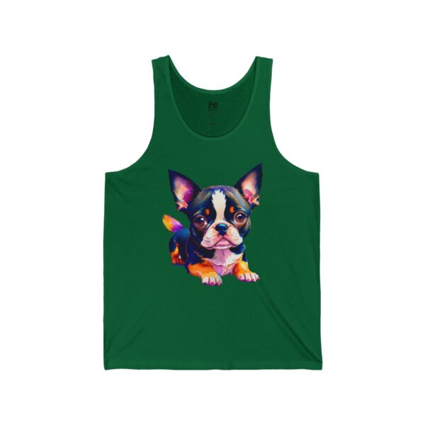 Adorable Boston Terrier Puppy Men's Tank - Image 5