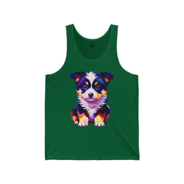 Adorable Border Collie Puppy Men's Tank - Image 5