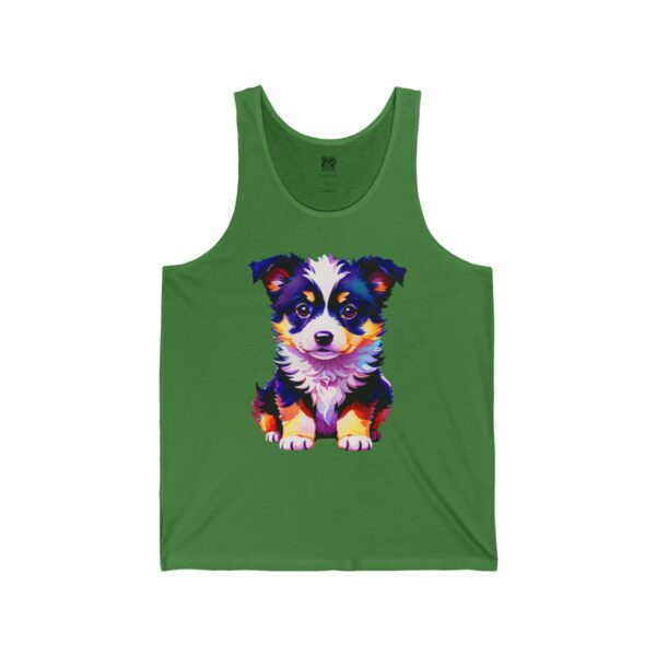 Adorable Border Collie Puppy Men's Tank - Image 6