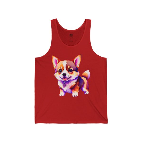 Corgi Majesty: A Regal Celebration of Floppy Ears Men's Tank - Image 7