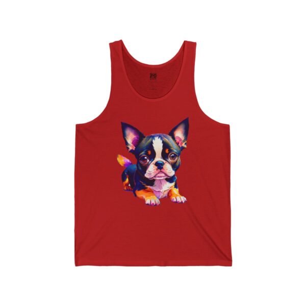 Adorable Boston Terrier Puppy Men's Tank - Image 8