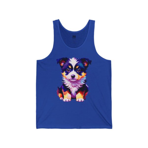 Adorable Border Collie Puppy Men's Tank - Image 8