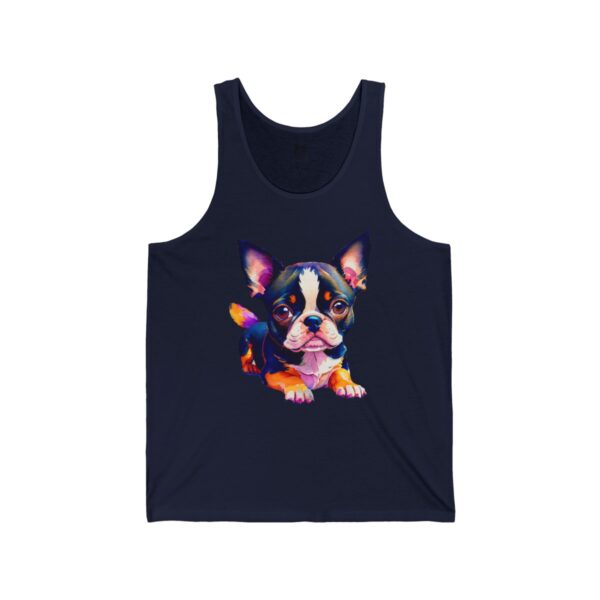 Adorable Boston Terrier Puppy Men's Tank - Image 7