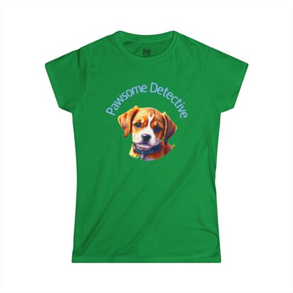 Beagle On The Case: "Pawsome Detective" Women's Semi-fitted T-shirt - Image 5