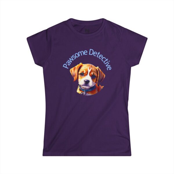 Beagle On The Case: "Pawsome Detective" Women's Semi-fitted T-shirt - Image 11