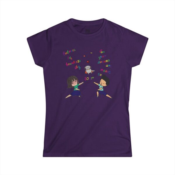 "Embrace the Boundless Sky" Women's Semi-fitted T-shirt - Image 5