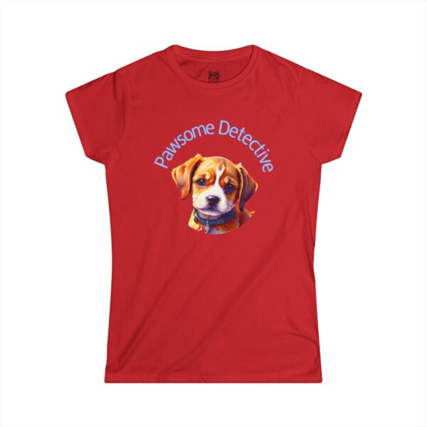 Beagle On The Case: "Pawsome Detective" Women's Semi-fitted T-shirt - Image 15