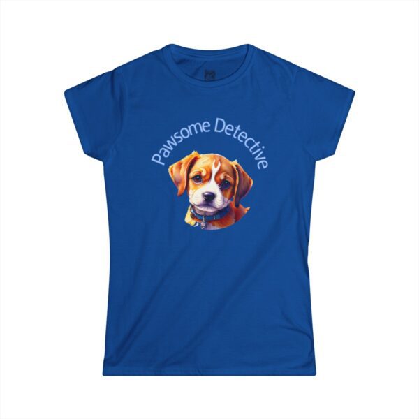 Beagle On The Case: "Pawsome Detective" Women's Semi-fitted T-shirt - Image 9