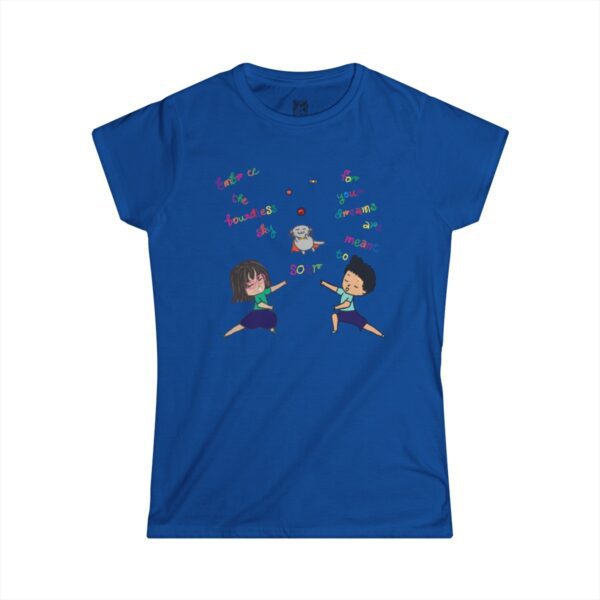 "Embrace the Boundless Sky" Women's Semi-fitted T-shirt - Image 6