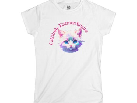 Elegant Ragdoll Serenity: "Cuteness Extraordinaire" Women's Semi-fitted T-shirt