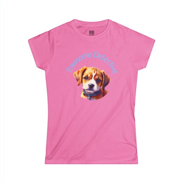 Beagle On The Case: "Pawsome Detective" Women's Semi-fitted T-shirt - Image 13