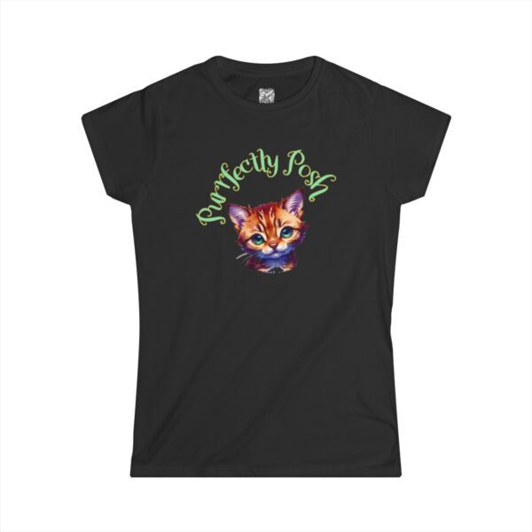 Abyssinian Elegance: "Purrfectly Posh" Women's Semi-fitted T-shirt