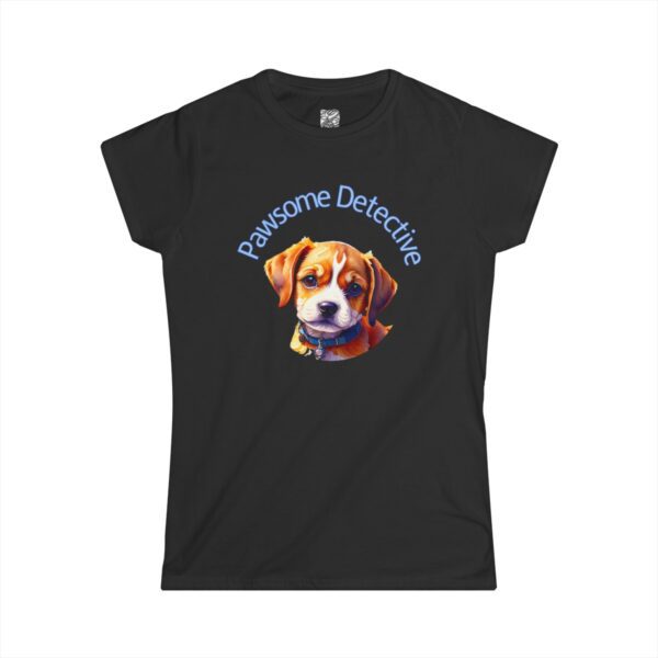 Beagle On The Case: "Pawsome Detective" Women's Semi-fitted T-shirt