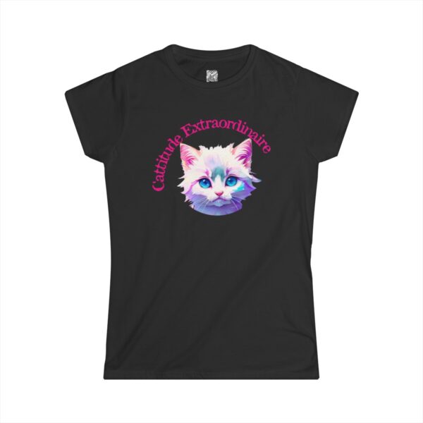 Elegant Ragdoll Serenity: "Cuteness Extraordinaire" Women's Semi-fitted T-shirt - Image 4